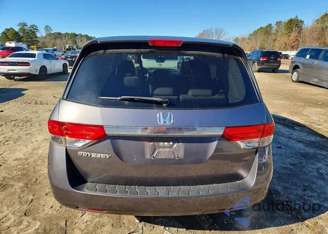 2014 Honda Odyssey Ex из США, поврежденный, VIN 5FNRL5H46EB009538